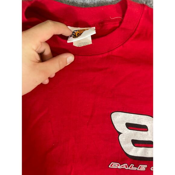 Vintage NASCAR Dale Earnhardt Jr. Long Sleeve Graphic Shirt Mens 2XL Racing Red - Picture 8 of 10